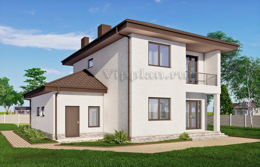 Двухэтажный дом с гаражом и тремя спальнями